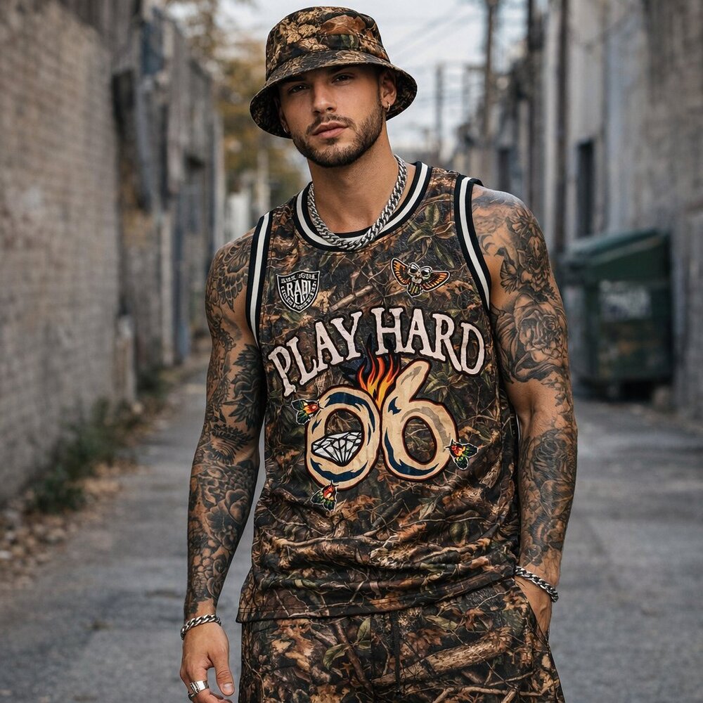 Eighty Eight Camouflage Bucket Hat